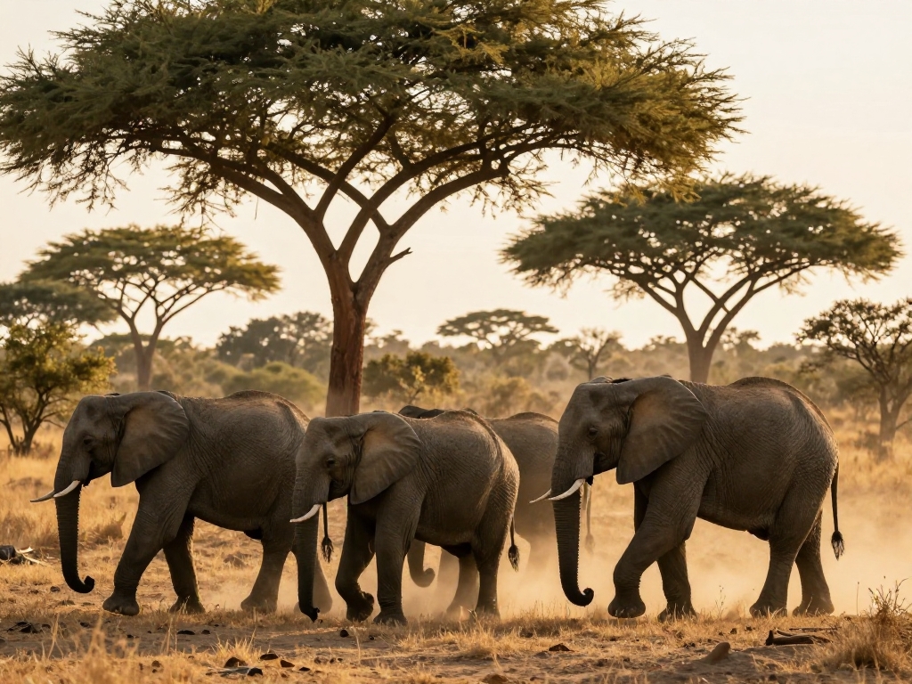 Elefantenherde im Kruger Park
